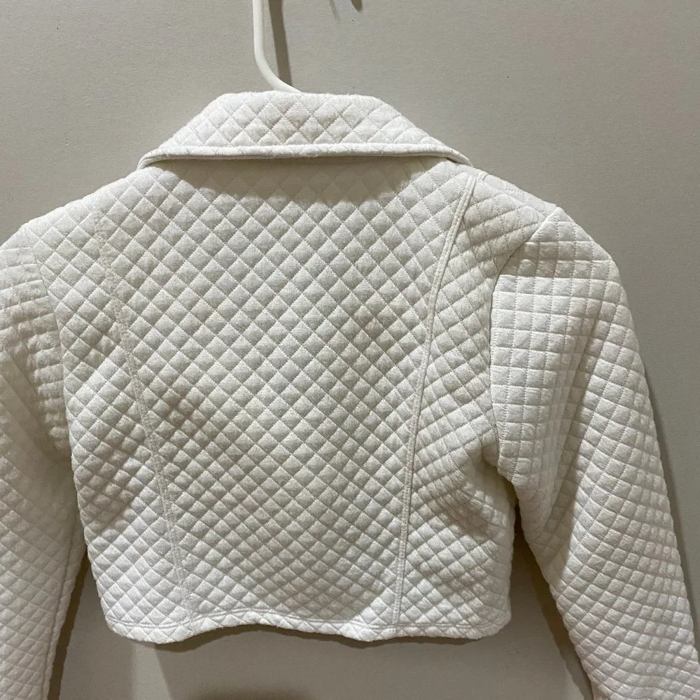 Beauties studded zip- up crop jacket